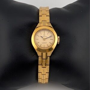 Vintage Rodania Swiss Manual Wind 17 Jewel Incabloc Gold Tone Petite Watch